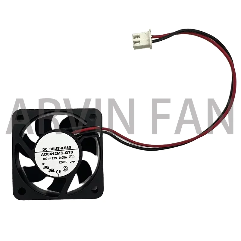 Original 40mm Fan 12V DC AD0412MS-G70 4010 40X10mm 0.08A Quiet Silent Mini Cooling Fan