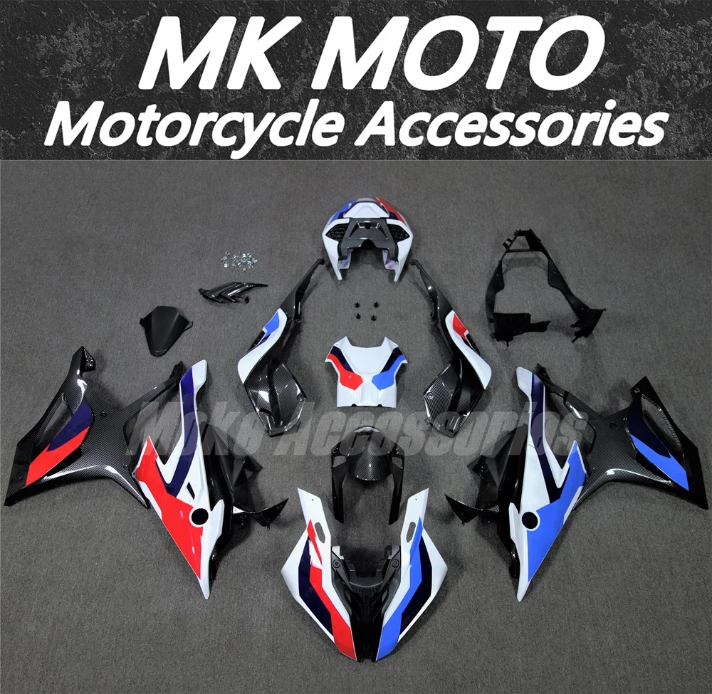 Fairings Kit Fit For M1000RR S1000rr 2019 2020 2021 2022 Bodywork Set 19-22 Injection Red White Blue Carbon fiber texture