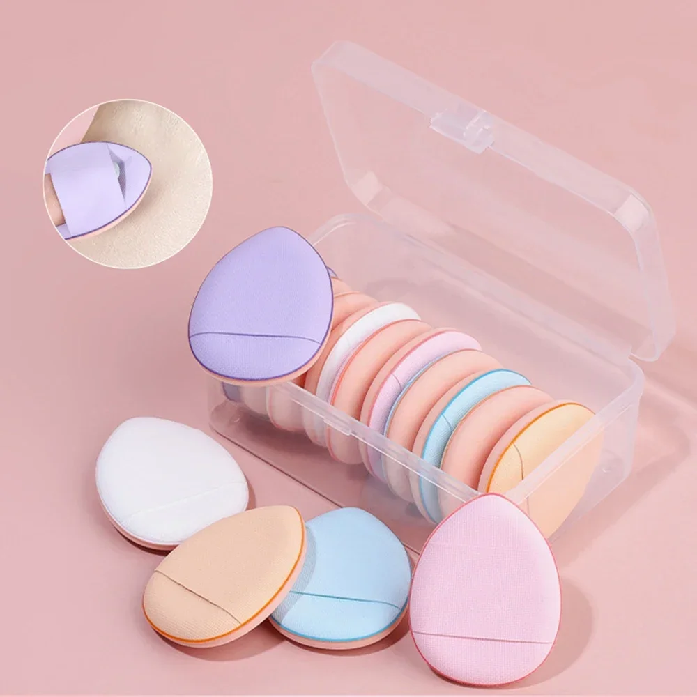 

10Pcs Mini Finger Puff Foundation Small Air Cushion Powder Makeup Sponge Concealer BB Cream Cosmetic Applicator Make Up Tools