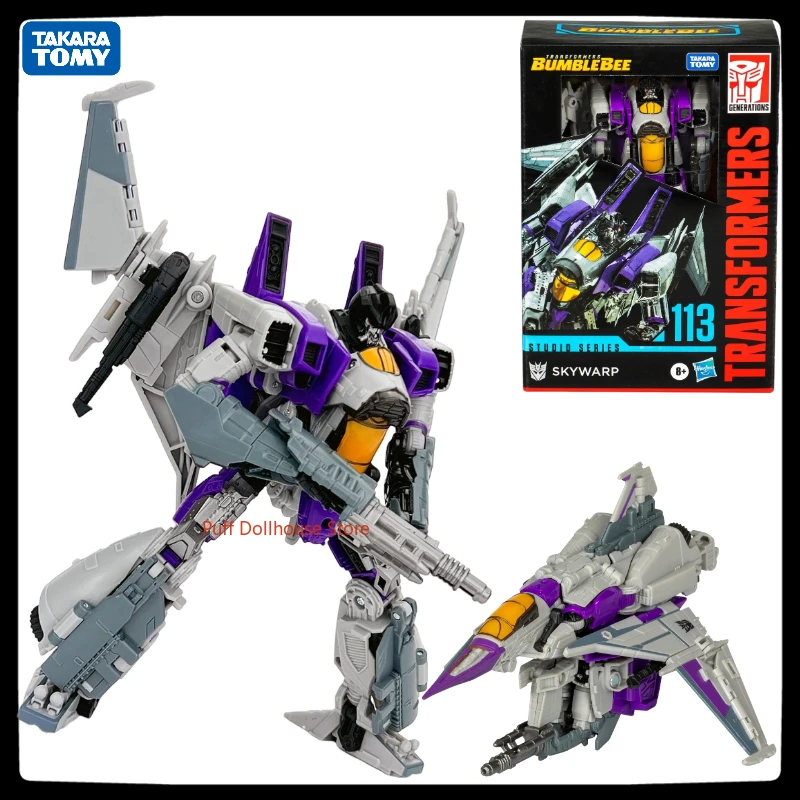 Em estoque original transformadores ss estúdio série SS-113 v-nível skywarp anime personagem figura de ação modelo brinquedo presente coleção