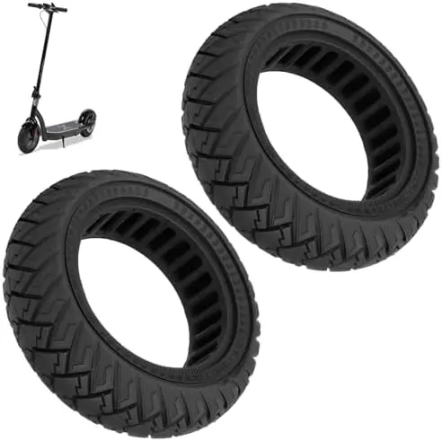 

MIMIRACLE 10x2.7-6.5 Solid Tires 2Pcs for 10" Electric Scooters - Compatible with Hover-1 Alpha, Emove Cruiser, Hiboy Max3, Kugo