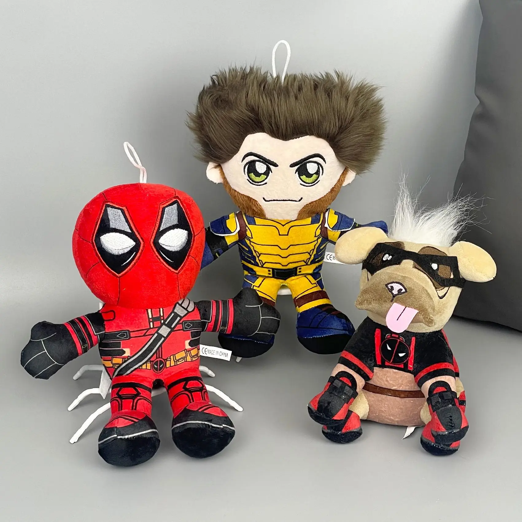 New Movie Deadpool&Wolverine 3 20cm Cartoon Plush Toy Pendant Deadpool Dog Christmas Birthday Toy Gift