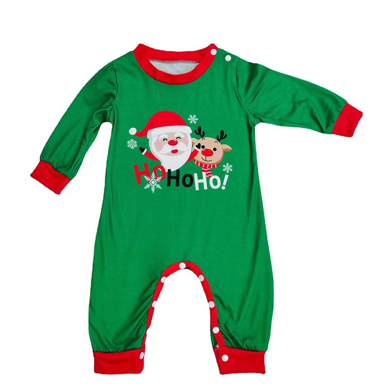 Xmas Family Pajama Matching Sets Pet Baby Kids Mother Father Dog Christmas Pajamas Outfits Big Children Snug Fit Santa Claus