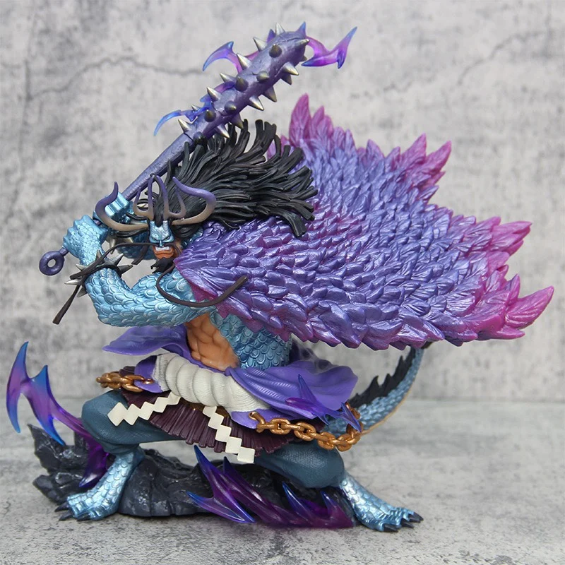 

29cm Anime Kaidou Man Beast Figure One Piece Statue Four Emperors LX Kaidou Action Figure Model PVC Collectible Decoration Toys