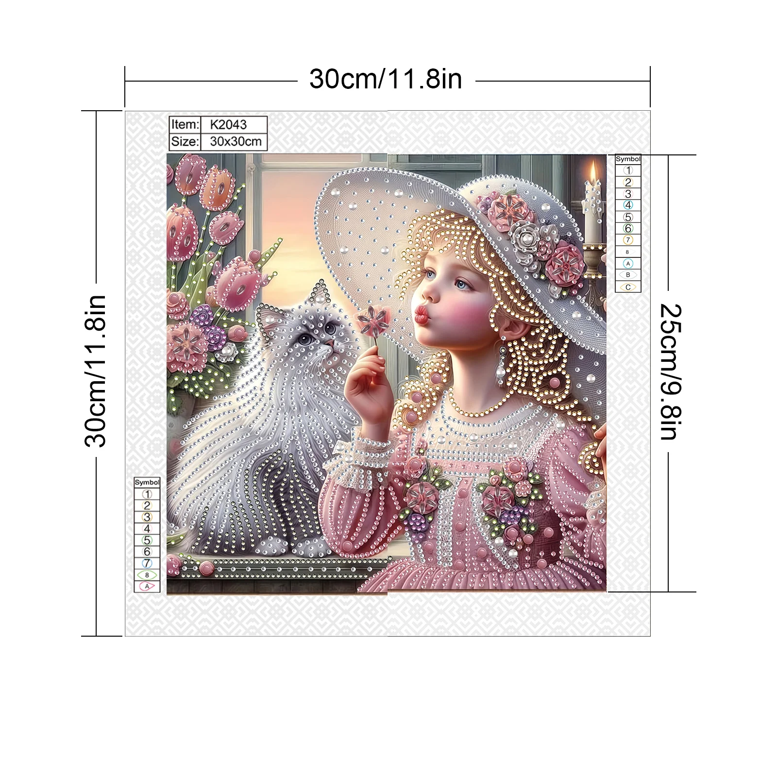 2-Pack Cute Animals Special Shape Diamond Art Painting Kit,Crystal Diamond Dot Kit for Home Wall Decoration Gift view 2