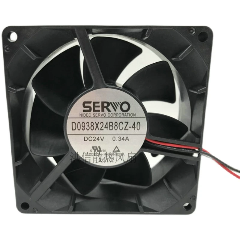 

1 шт. для SERVO D0938X24B8CZ-40 DC 24 В 0,34 А 2-проводной 90x90x38 мм охлаждающий вентилятор