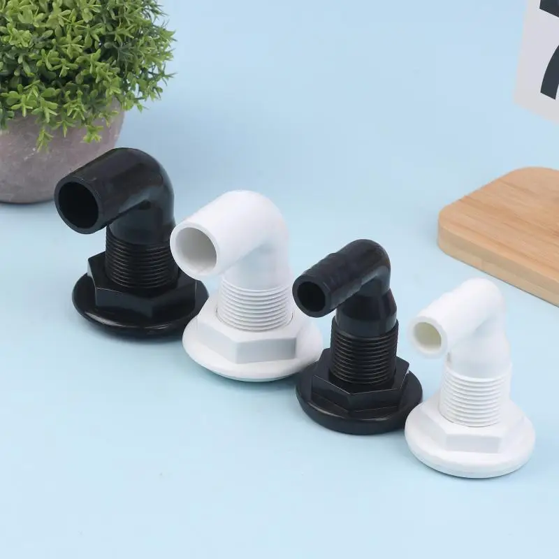 

【MO】90 Degree Marine Drainage Outlet Yacht Bilge Drainage Outlet Deck Drain Hose Pipe Elbow Bilge Pump Drain Thru Hull Fitting