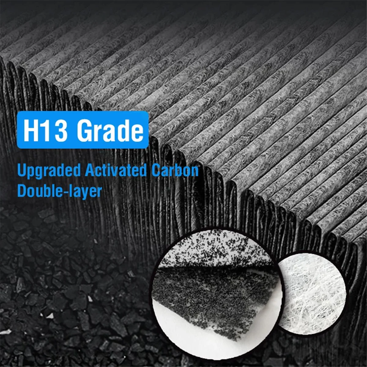 A86I-For Xiaomi F1 Hepa Filter Replacement H13 Filter for Xiaomi Mi Mijia Air Purifier F1 Activated Carbon Filter Green