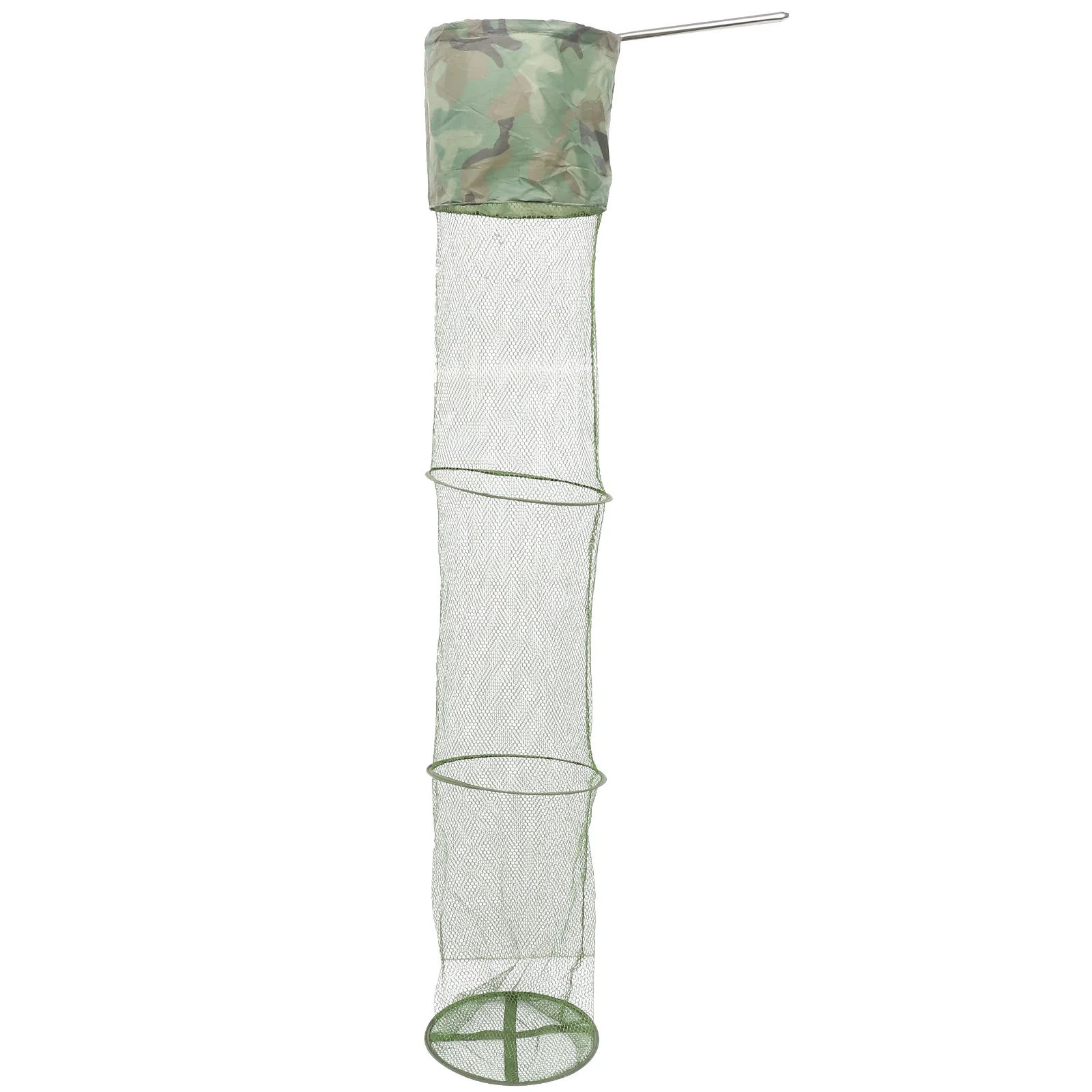 

Nylon Anti-hanging Fish Guard Durable Fishing Net Portable Mesh Cage for Trout Foldable Large Capacity String Tuck Net Storage