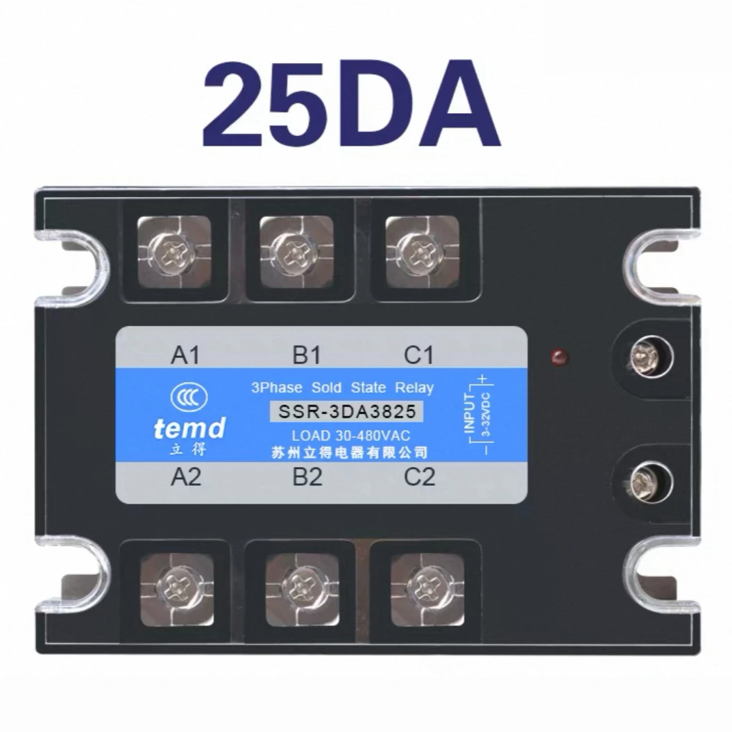 DC-AC مرحل الحالة الصلبة 3-SSR 10A-200A KSSR 3 ~ 32VDC-24 ~ 480VAC التحكم 40AA 40DA KSSR الحماية من الايبوكسي #6