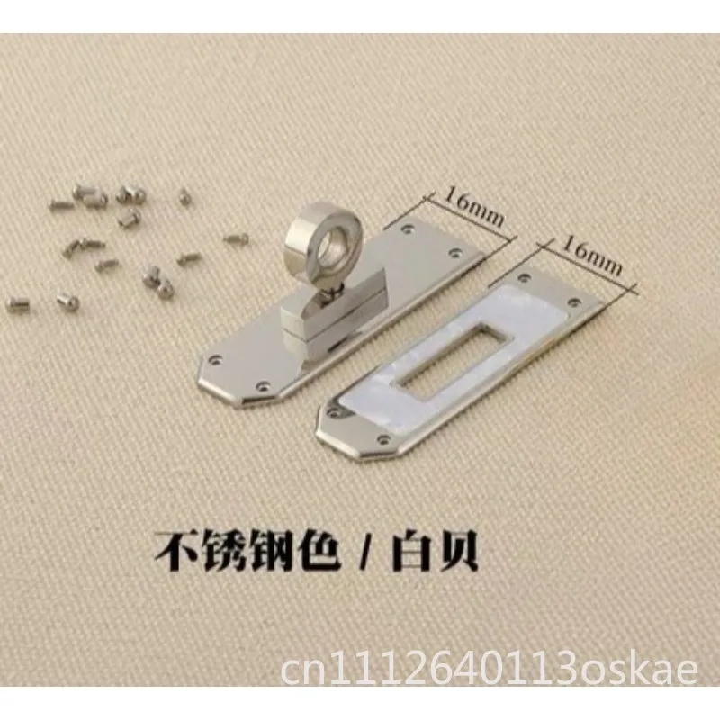 Stainless steel shell lock, Fritillary screw lock, handmade DIY leather goods, high-quality hardware