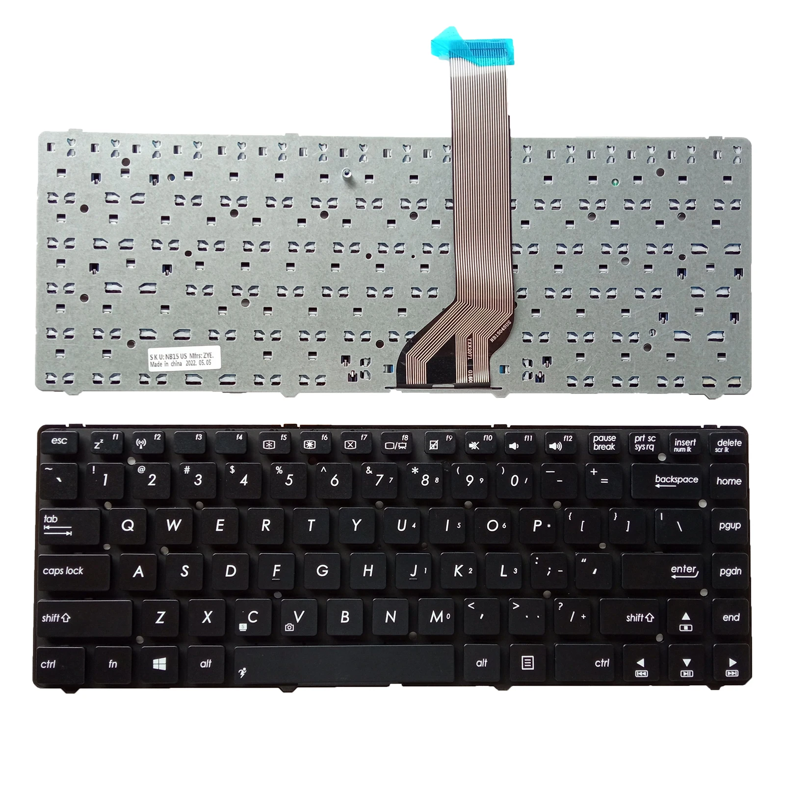 

Клавиатура для ноутбука ASUS K45V A45VD A85 A85V R400 K45VD A45VM R400VD без указателя, без подсветки