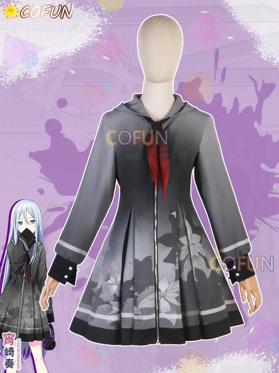 COFUN Game Project Sekai Colorful Stage Feat Yoisaki Kanade Cosplay Costume Halloween Outfits Women Dress