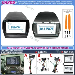 9 10.1 Inch For HYUNDAI TUCSON IX35 2010-2015 Car Radio Android MP5 Player Panel Casing Frame Head Unit Fascia Stereo Dash Cover