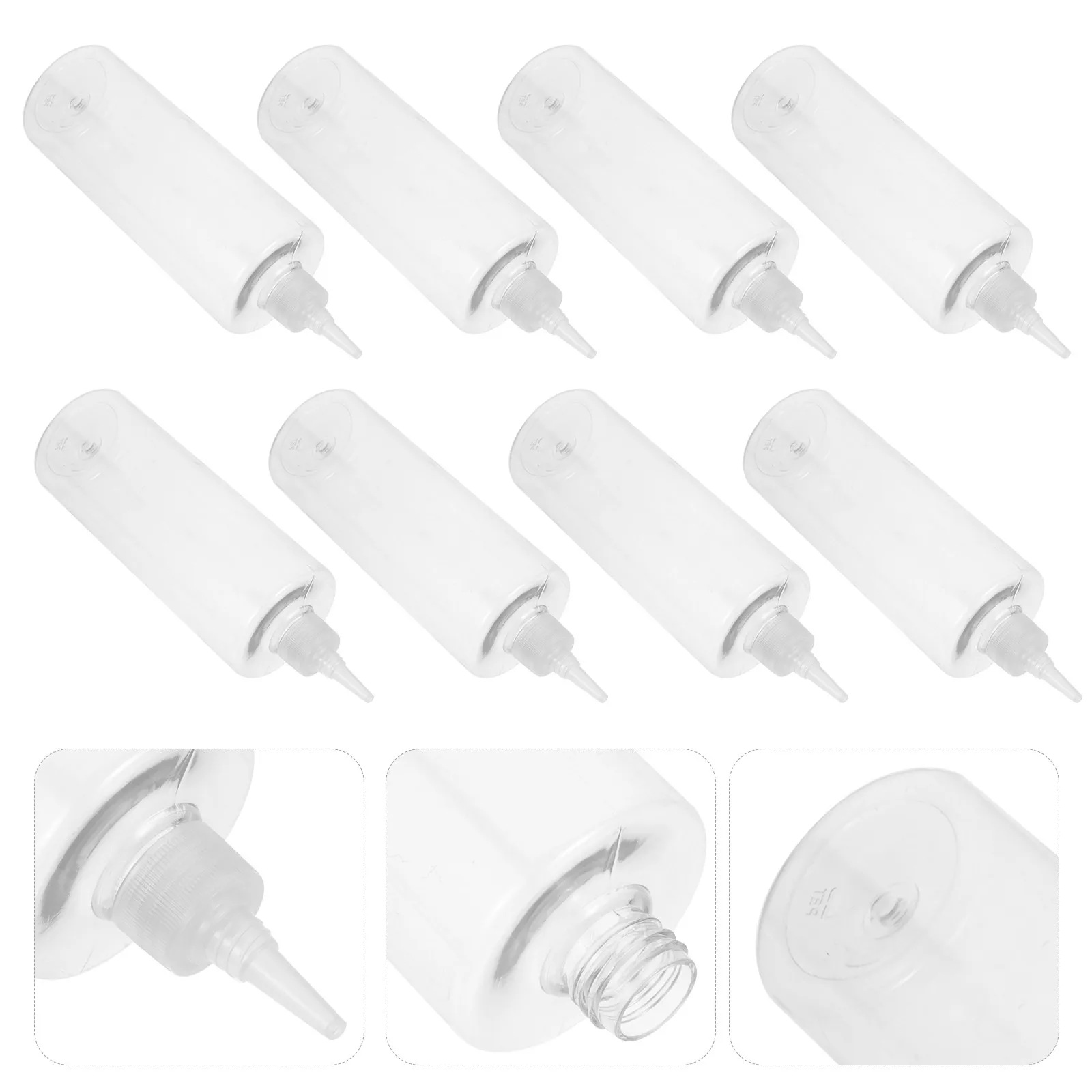 10Pcs Dispenser Bottles Squeeze Pigment Bottle Transparent Ink Container 500Ml Refillable Latex Bottles for Caulking Grouting