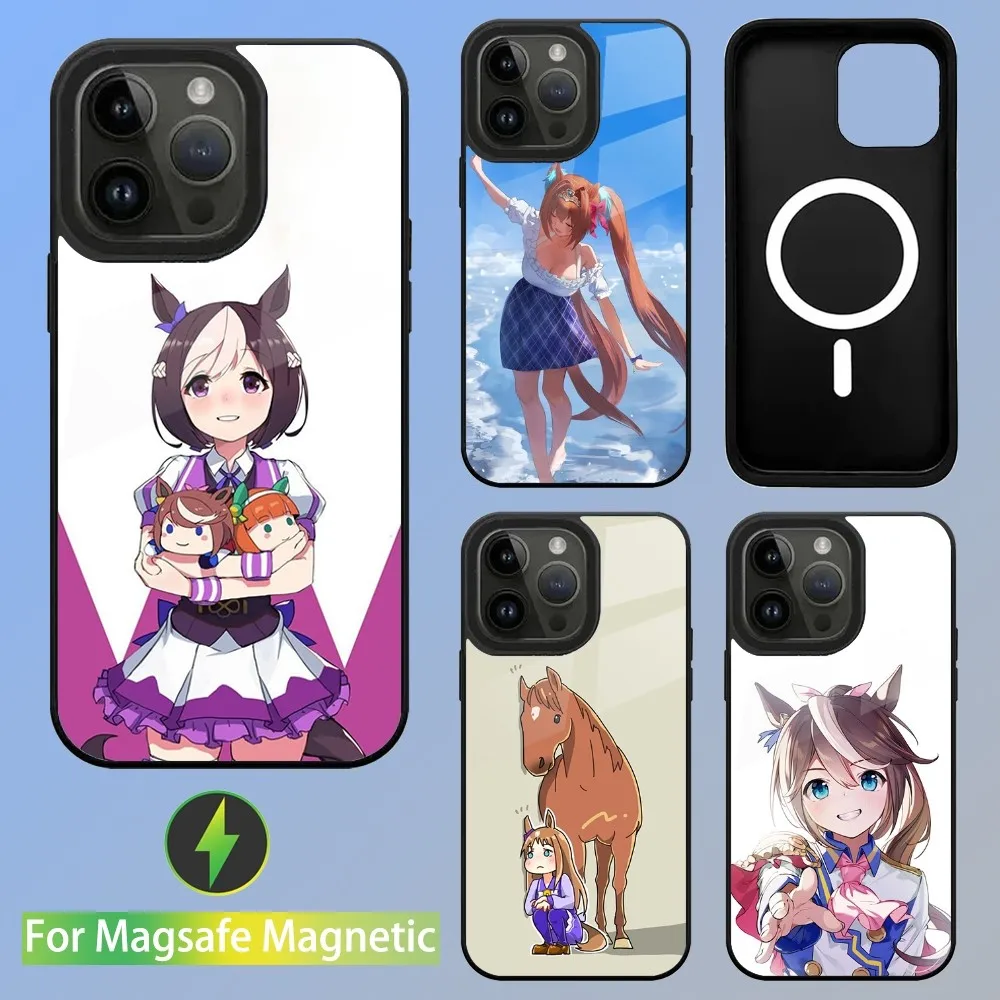 Game Pretty Derby Uma Musume Phone Case For iPhone 15,14,13,12,11,Plus,Pro,Max Mini Magsafe Magnetic Wireless Charging