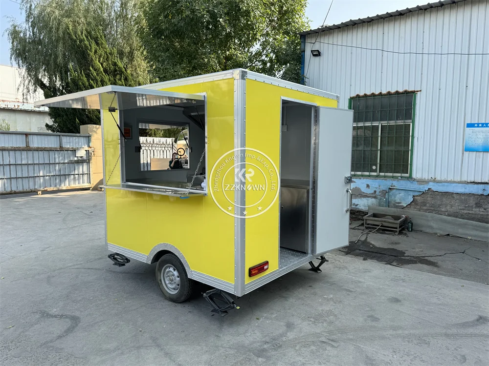 

Customized Food Truck With Full Kitchen Coffee Van Mobile Food Trailer Street Coffee Kiosk Mobile Hot Dog Pizza Cart