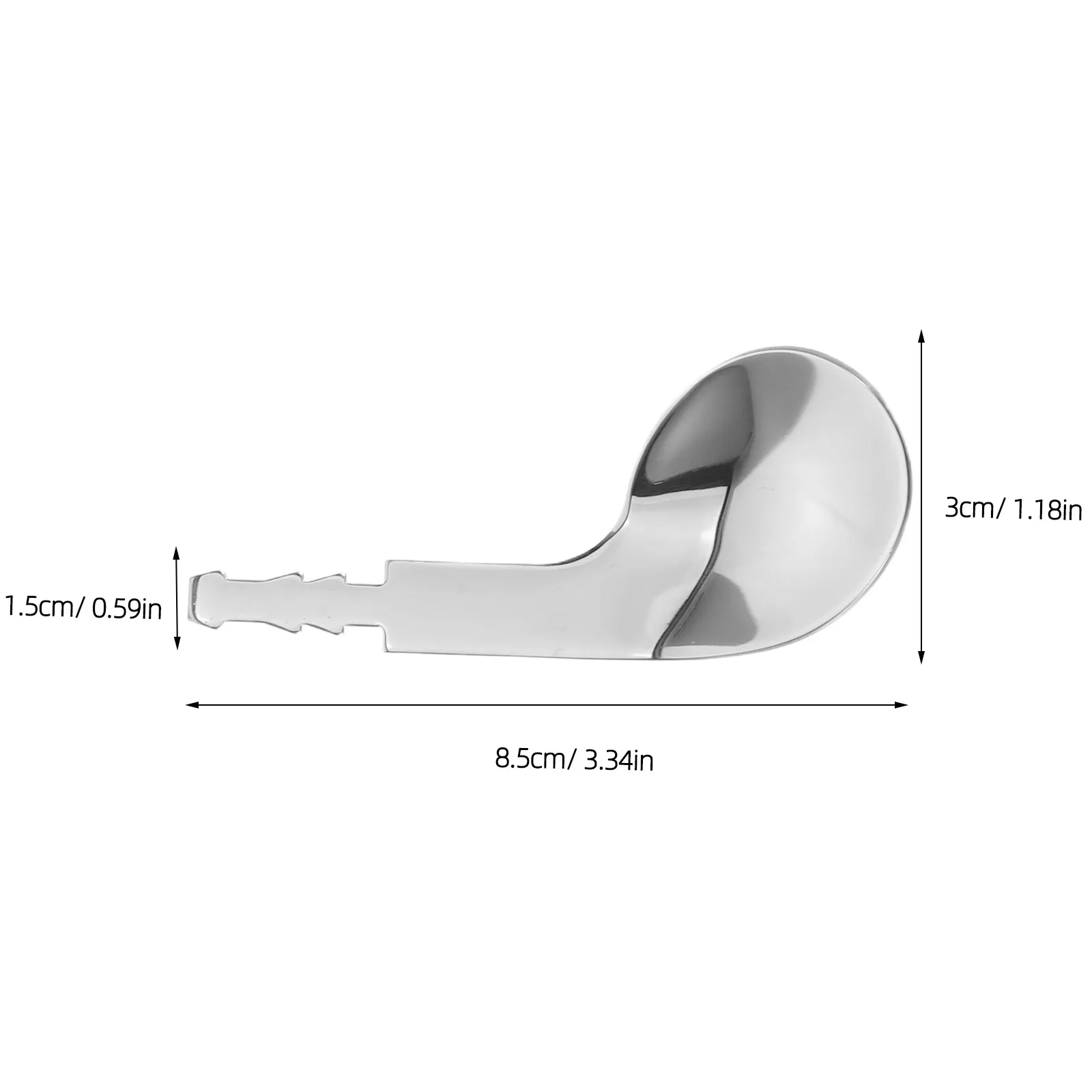 6Pcs Kid Adaptive Spoon Head Stainless Steel Detachable Replacement Parts for Toddlers Daily Meals Daycare Dinner Hygiene