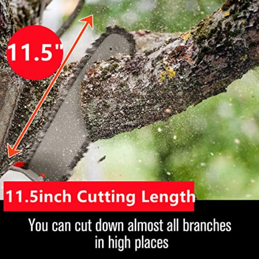 Seghe a palo alimentate a gas con motore a 2 cicli da 58CC per un efficiente taglio di alberi e un taglio di rami Design allungabile da 16 piedi per un massimo