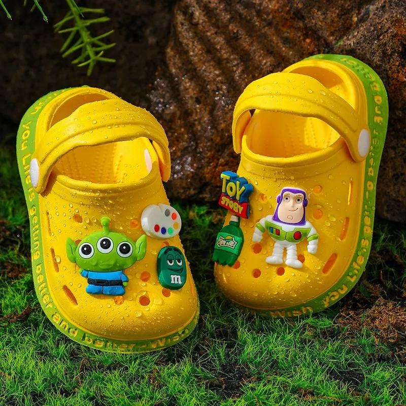 Disney Toy Story Buzz Lightyear Sandals baby Todder Shoes Kids Beach Shoes Cute Children Cartoon Boys And Girls Clogs Slipper