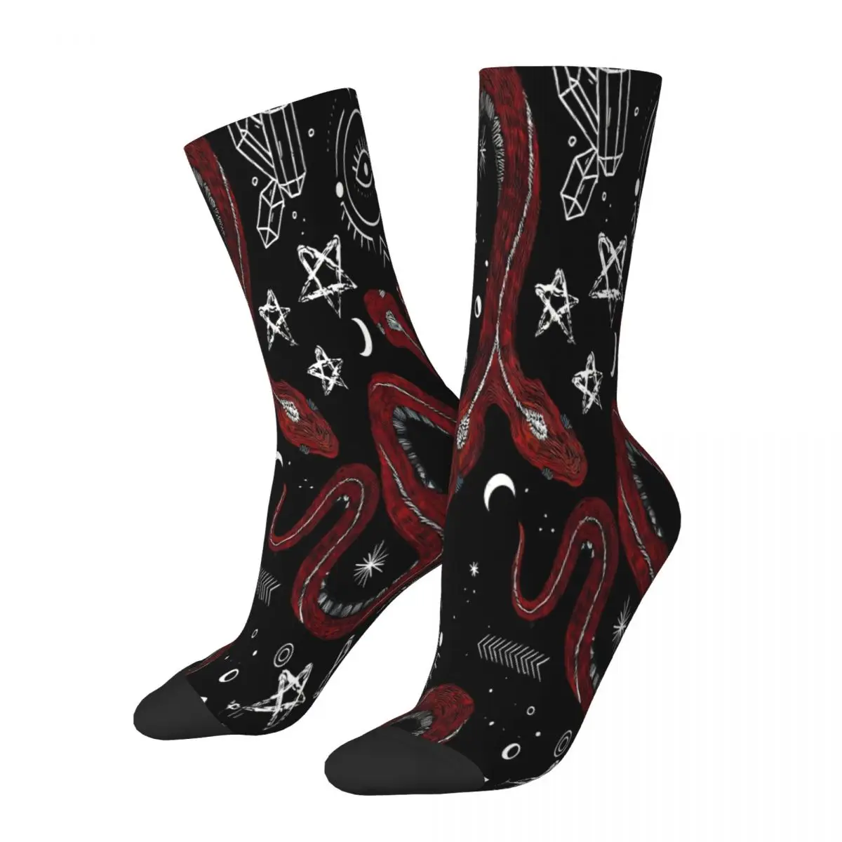 

Snakes And Stars Socks Male Mens Women Autumn Stockings Harajuku