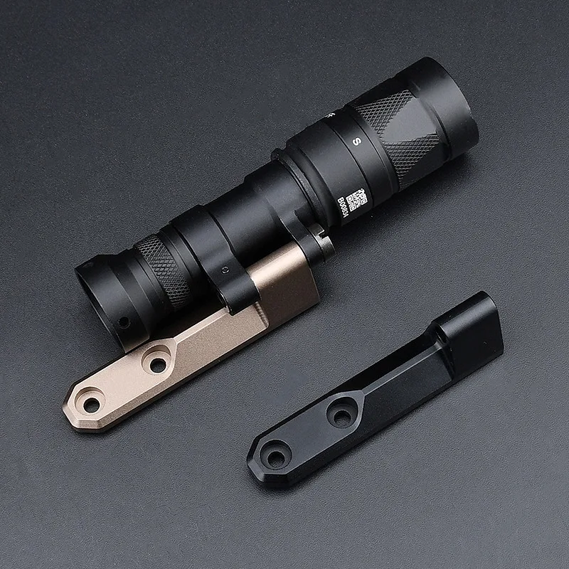 

WDASN M340/M640 Flashlight Base Fit M-lok/Keymod Rail Tactical Light Equipment M340 M640 Flashlight Mount Base Airsoft Parts