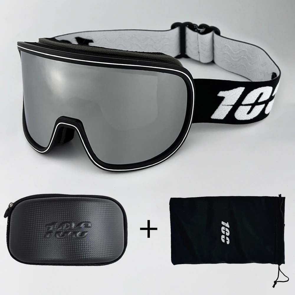 100 نظارات التزلج المضادة للضباب طبقات مزدوجة UV400 نظارات التزلج الكبيرة قناع التزلج على الجليد الرجال النساء نظارات الثلوج #1