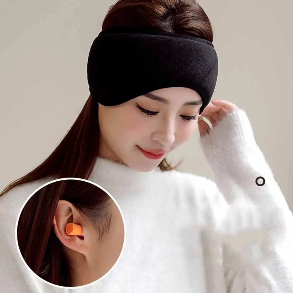 With Ear Muffs Soundproof Earmuffs Ear Defenders Soundproof Sleep Mask Blackout Anti-noise Noise Reduction