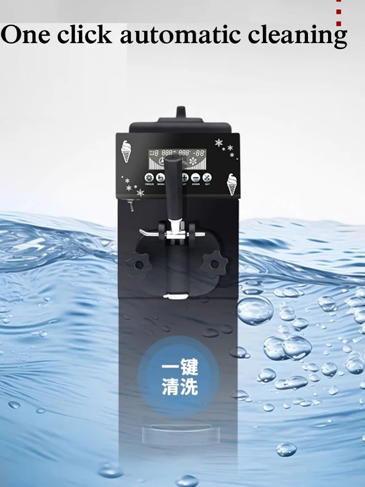 

Small Digital Display Ice Cream Machine 12L/H Desktop Soft Ice Cream Machine One Flavor