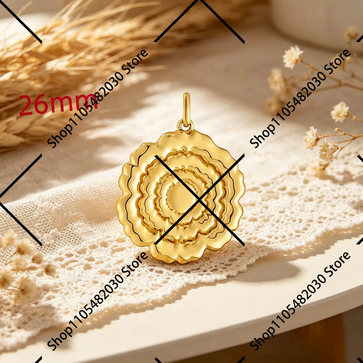 

Moon & Bear Design Pendant, Romantic Dreamy Jewelry for Special Days