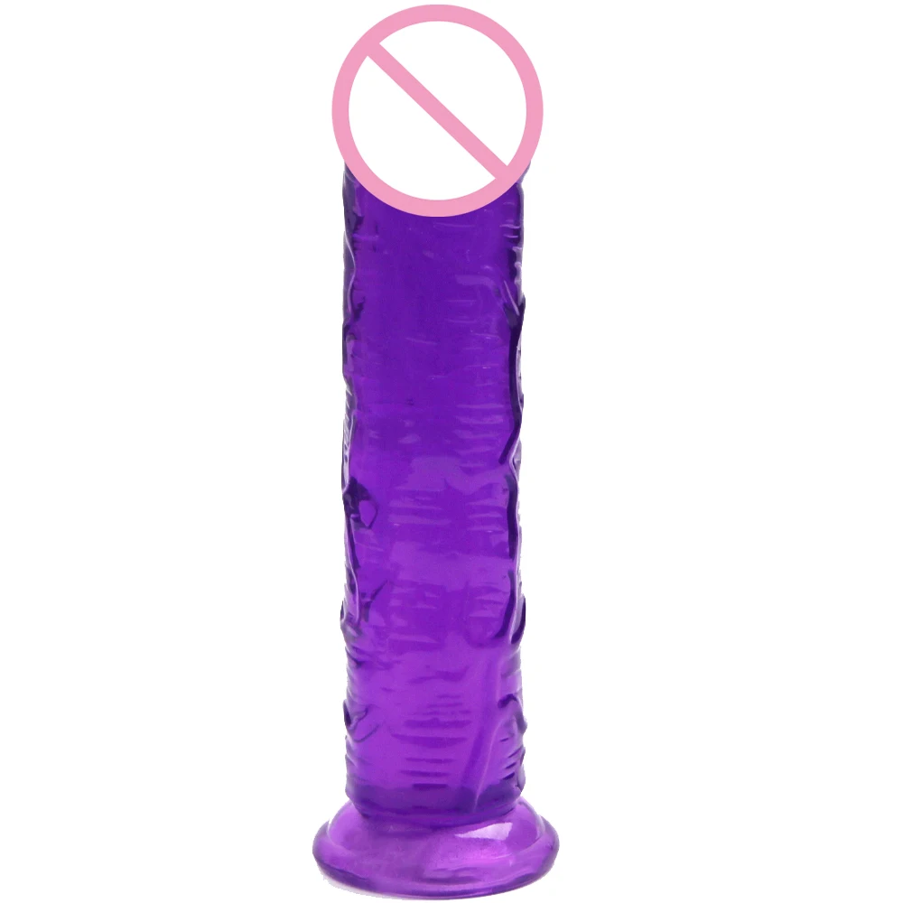 Soft Jelly Dildos With Strong Suction Cup Realistic Dildo Without Vibrator Artificial For Lesbian Female Masturbation Sex Toys