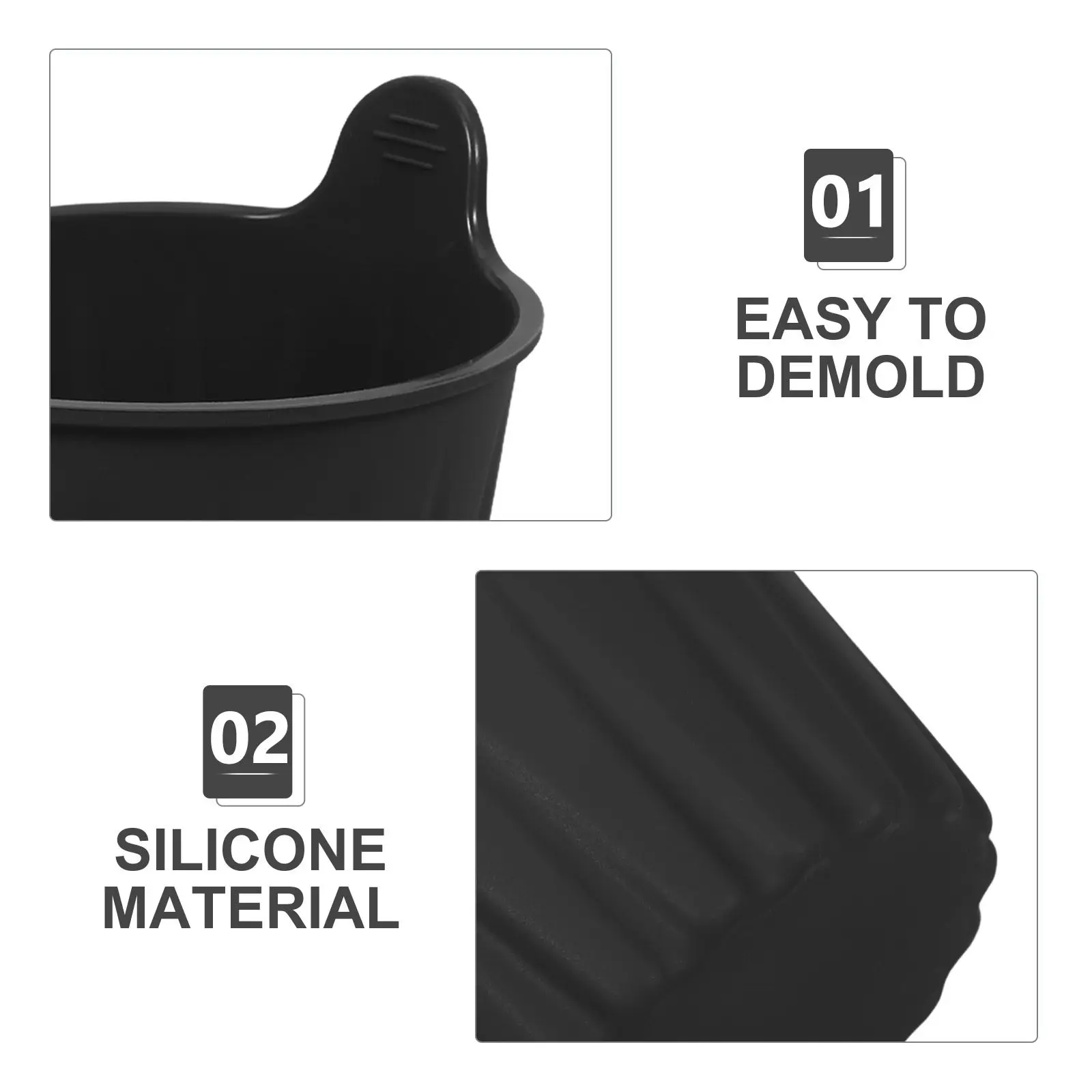 4Pcs Air Fryer Baking Cups Nonstick Silicone Muffin Molds Reusable Flexible Oven Safe Silicone Cake Pastry Molds Kitchen