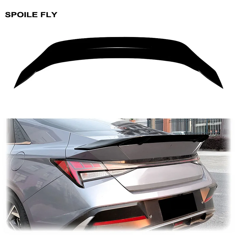 2021 To Up For Hyundai Elantra MK7 CN7 Elantra Avante 7th Sedan R Style Rear Trunk Spoiler Wing Lip By ABS Body Kit