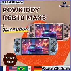 Powkiddy RGB10 Max3 Handheld Game Console Retro Video Game Conoles 5 Inch IPS Screen Game Player Children's Gifts Men Gifts