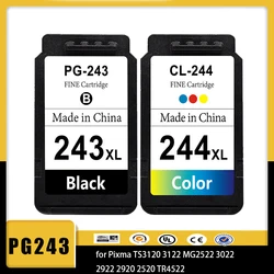 Vilaxh-cartuchos de tinta para canon, pg243xl, pg243xl, pixma, ts3120, 3122, mg2522, 3022, 2922, 2920, 2520, tr4522
