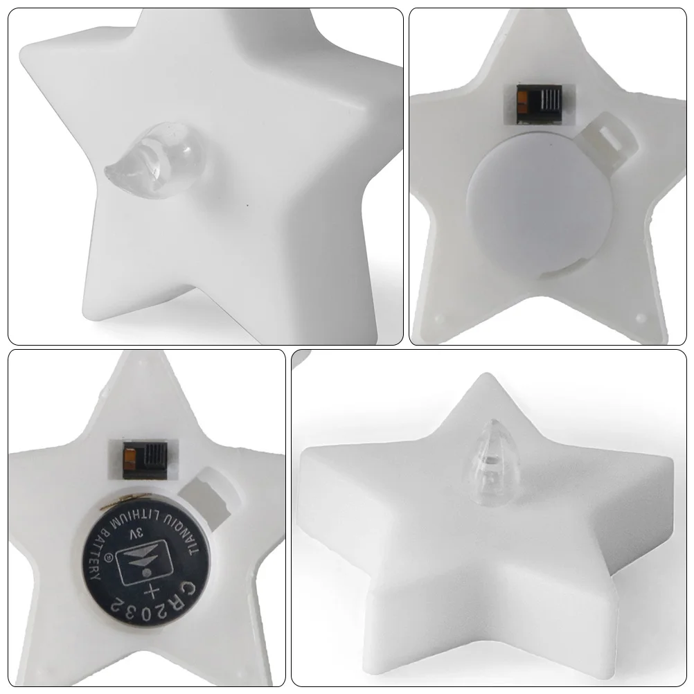 

12PCS LED Electronic C les Sturdy Durable Operated Flameless Wax Warm Atmosphere Christmas Birthday Proposal Decor