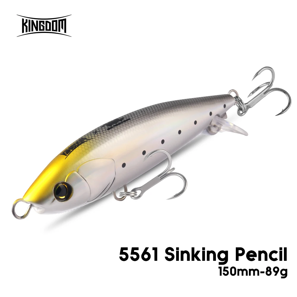 

Рыболовная приманка Kingdom Stickbait, 150 мм, 89 г, тонущий карандаш, приманка для морской воды, искусственная приманка для длинного заброса, троллинговая приманка, воблеры из сибас