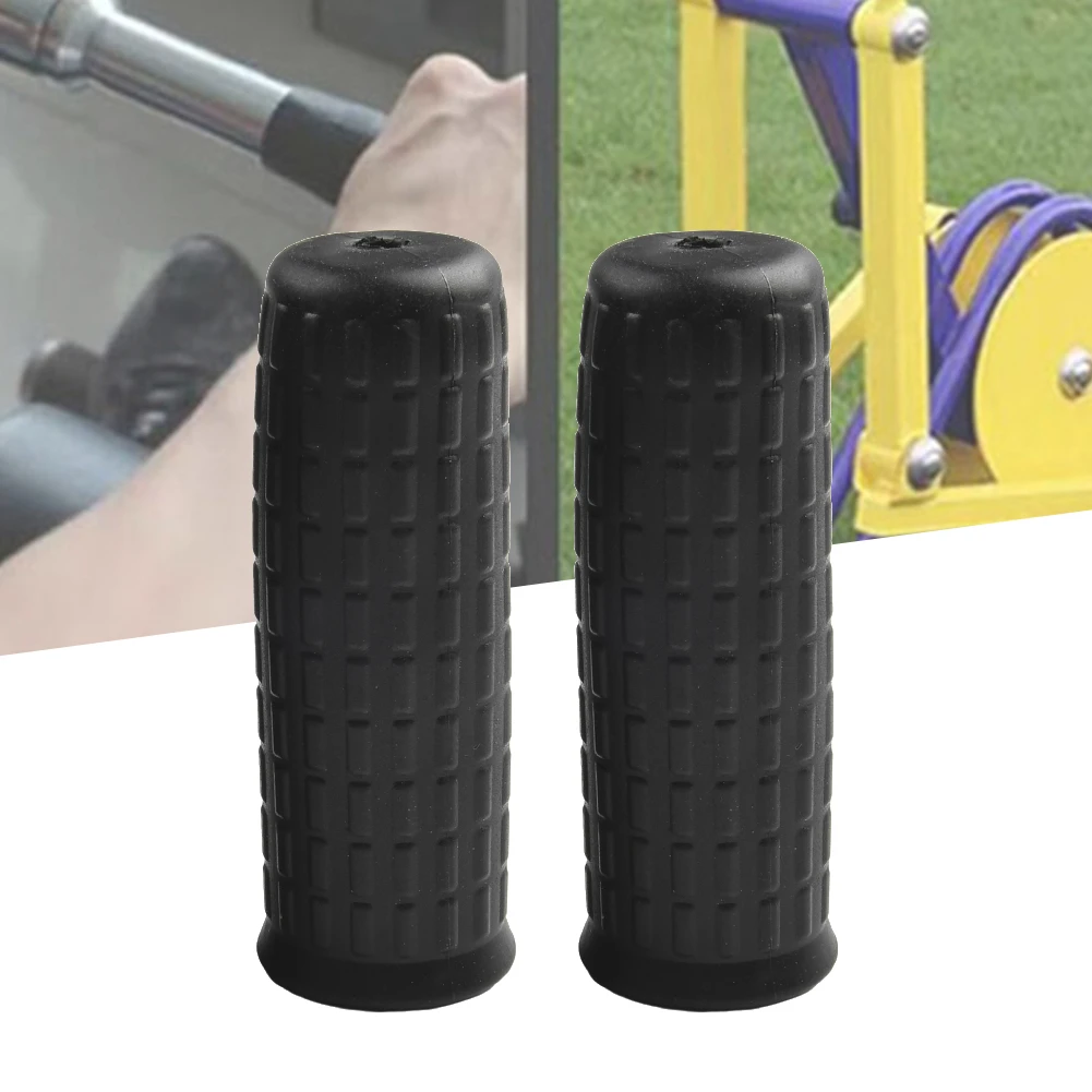 Wheelbarrow Rubber Handles Round Tubes Replacement  Handles Anti-skid And Shock Absorption Rubber Sleeve ﻿Cart Grips Handlebar