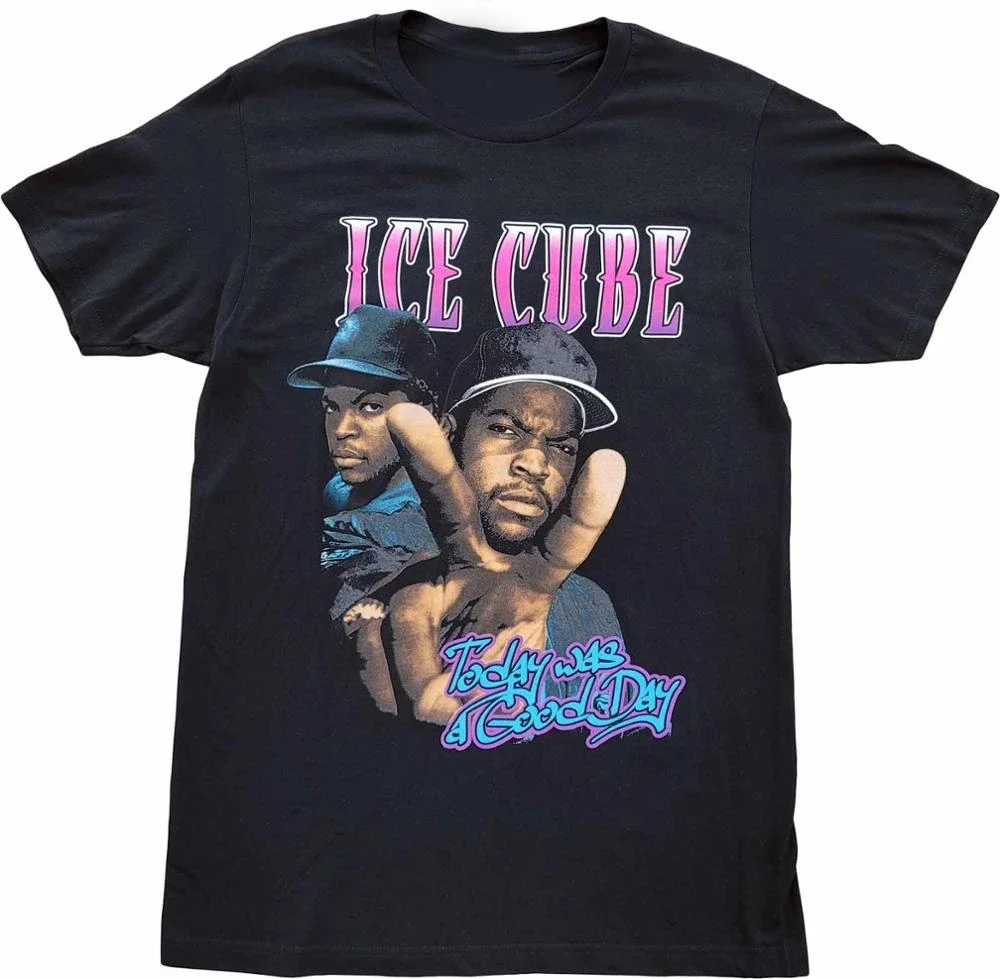 

New Men'S Ice Cube Today Was A Good Day Black Vintage Hip Hop Rap T-Shirt Tee