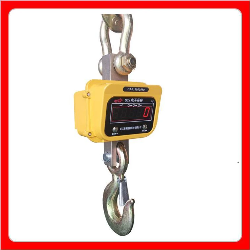 Electronic , hook scale,  crane , wireless remote control , digital display, direct view industrial scale, 3 tons