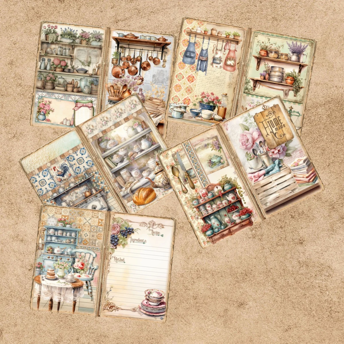 Vintage Grunge Journal Plannin - Desk Setup Retro avis et prix