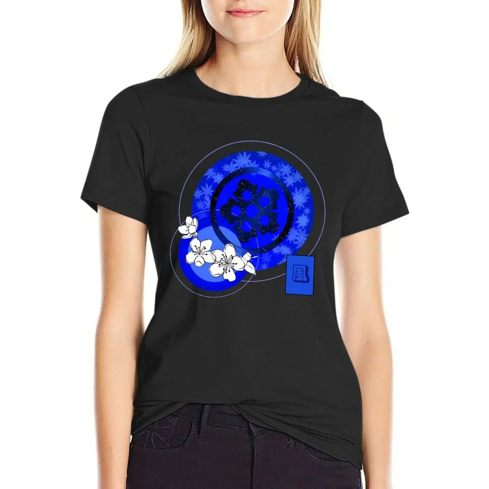 

Leonardo Hamato logo T-shirt oversized Female clothing korean fashion clothes for Women