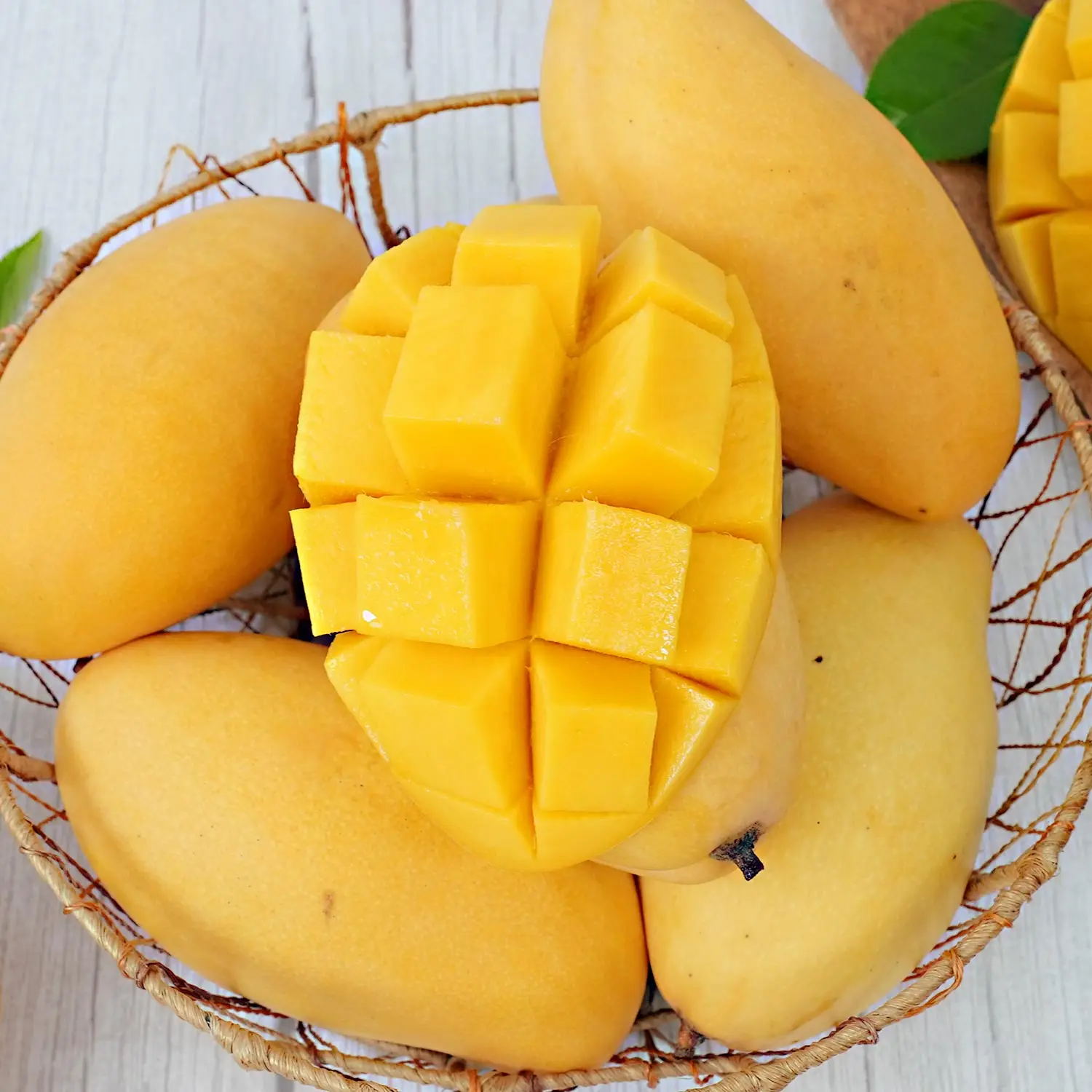 Mangos tailandeses dorados enviados por aire, 4 kg (8-12 frutas) ★ Precio Especial de Ali ★