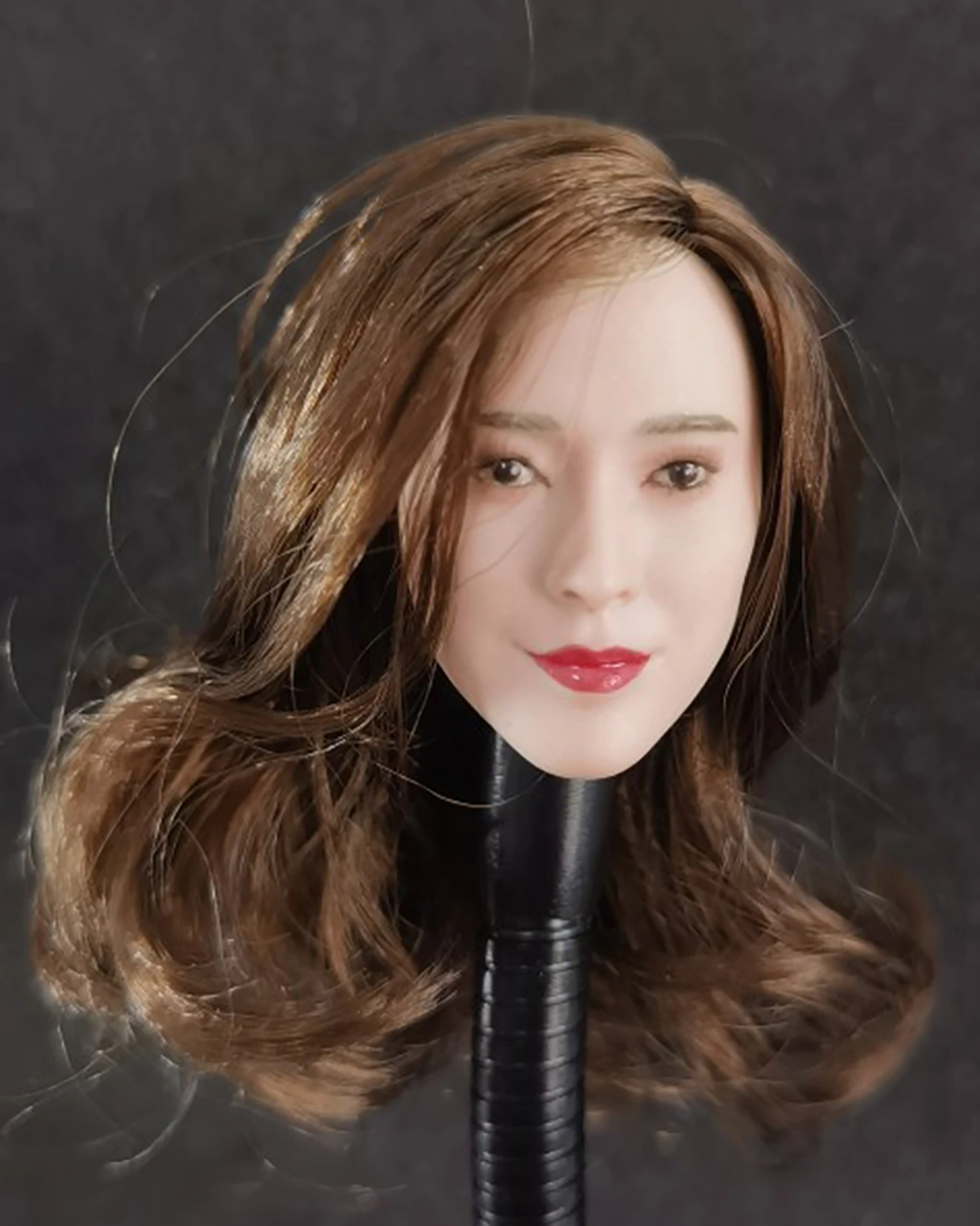 1/6 Customized Curls Joey Wong Head Carved Model Fit for 12'' TBLeague JIAOU Pale Skin Action Figure