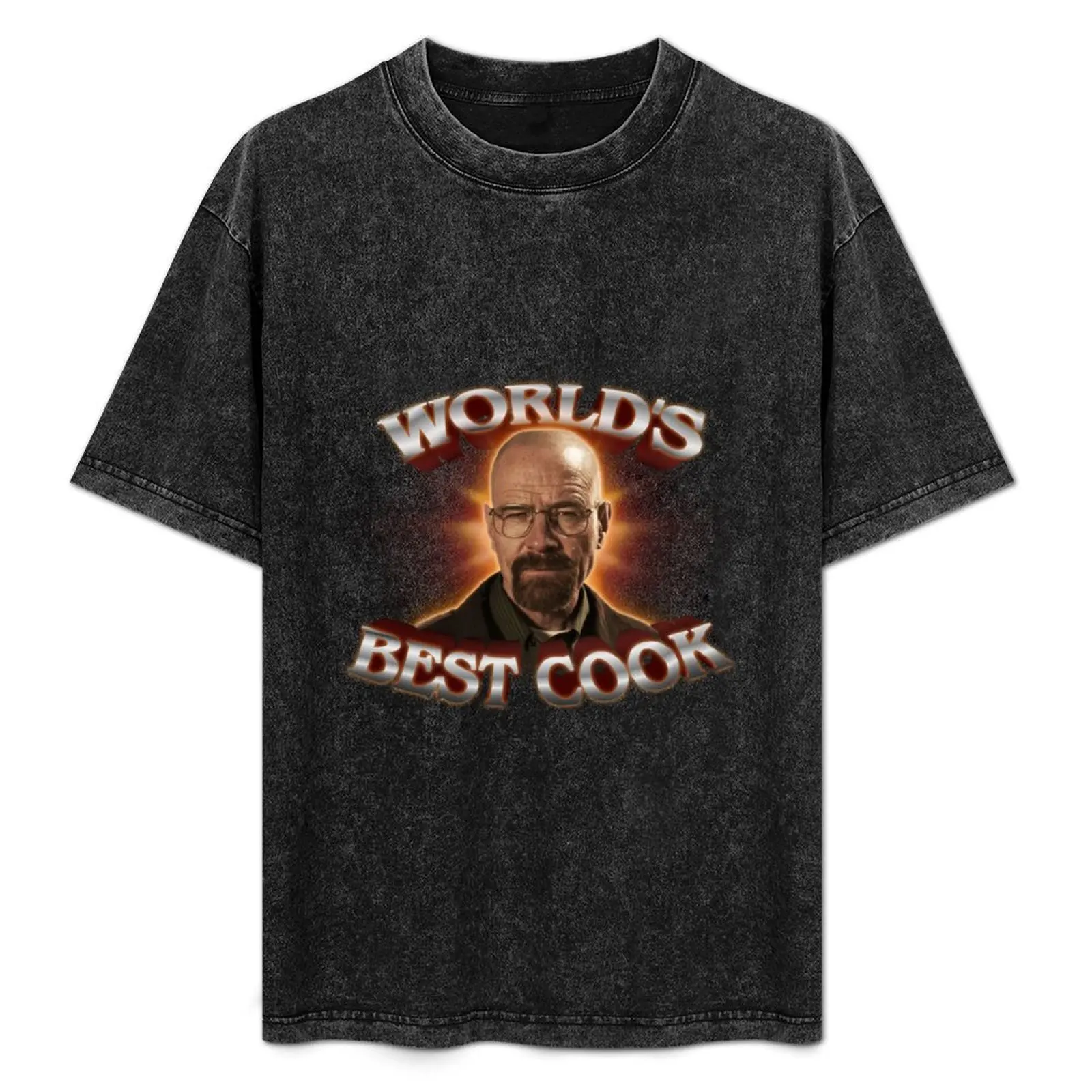 World's Best Cook Walter White Breaking Bad Design T-Shirt Basic Solid Color Casual Tee Shirt