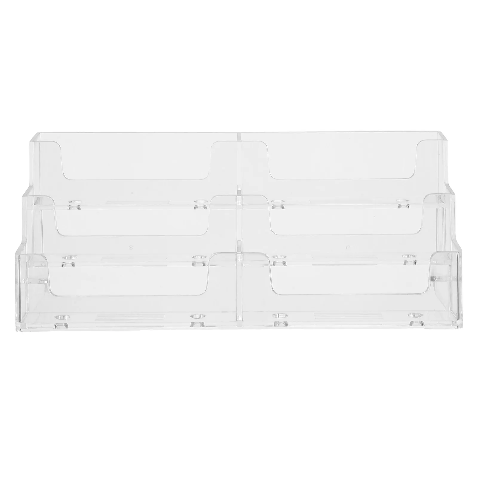 Business Card Holder Office Desk Display Stand Organizer Halloween Christmas Business Card Desk Holder Clear