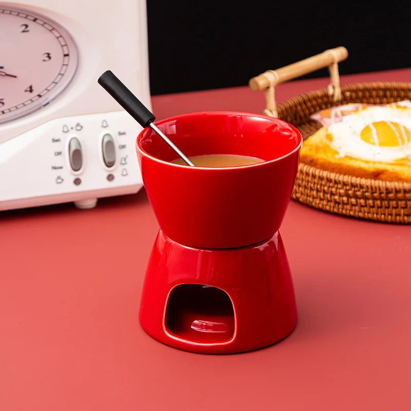 Ceramic Heating Stove Home Kitchen Creative Diy Chocolate Stove Bowl Stove Separated Alcohol Stove - view 3