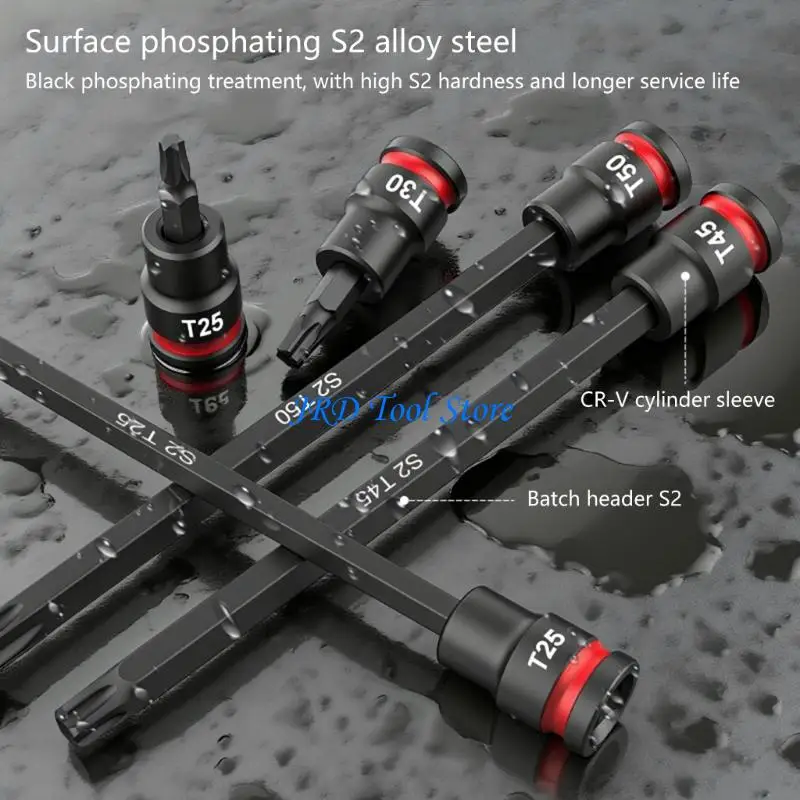 A2UD Impact Socket Reinforced Nut Screwdriver 3/8inch Drive Impact Bit Drill Bit Adapter Drive Socket