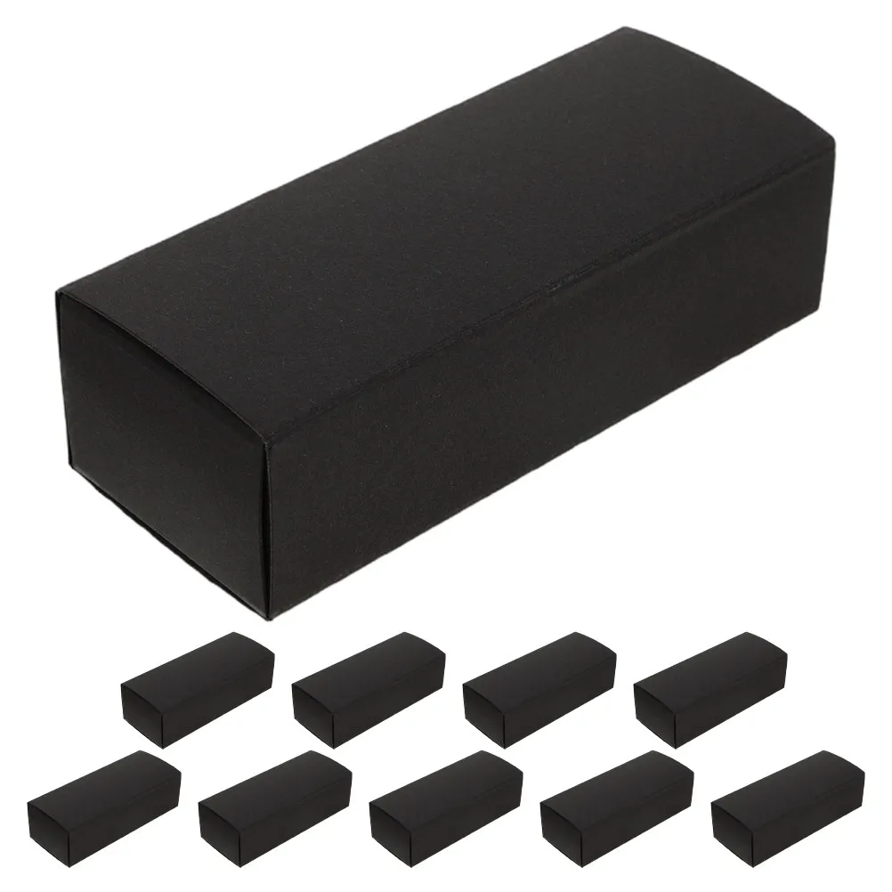 10Pcs Kraft Paper Packaging Drawer Box Foldable Storage for Lipstick Essential Oil Lip Balm Perfume Bottle Small Business Use