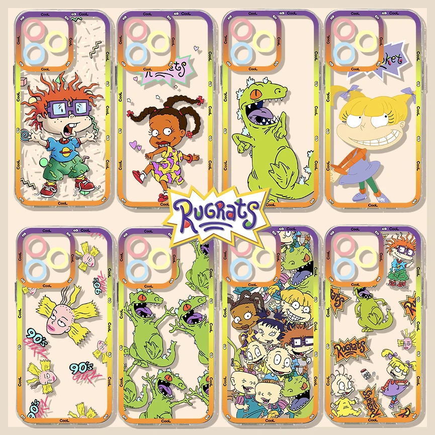 

Cartoon Funny R-Rugrats Phone Case For Xiaomi Redmi Note 12C 11 10 Pro Plus 10C 9A 9C 9T K30 K40 K50 K60 4G 5G Transparent Capa